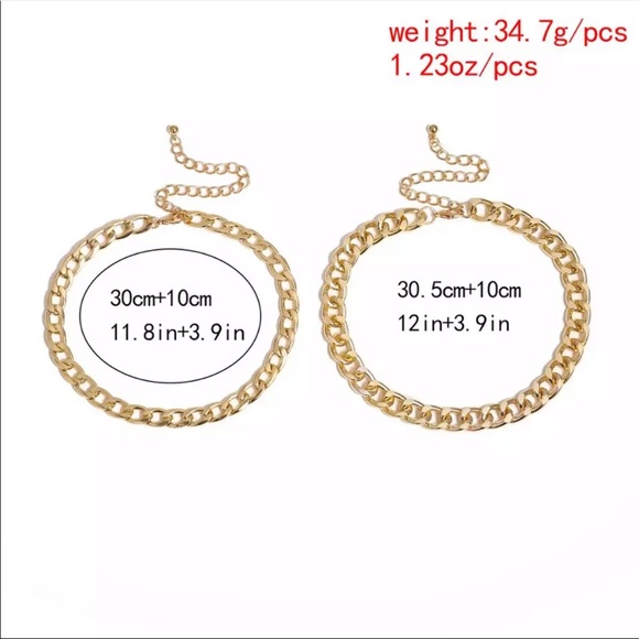 Double Chunky Chain Chokers - Picture 6 of 6